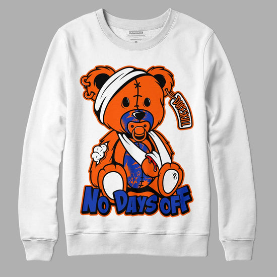 Dunk Low Futura Orange Blaze DopeSkill Sweatshirt Hurt Bear Graphic Streetwear - White