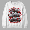 Jordan 2 Retro "Black Cement" DopeSkill Sweatshirt Never Forget Loyalty Graphic Streetwear - White