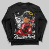 Jordan 11 “Bred Velvet” DopeSkill Long Sleeve T-Shirt Heaven Sent Graphic Streetwear - Black