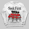 Red Sneakers DopeSkill Long Sleeve T-Shirt New Seek First Graphic Streetwear - White