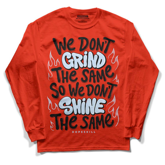 Jordan 6 Retro Toro Bravo DopeSkill Varsity Red Long Sleeve T-Shirt Grind Shine Graphic Streetwear