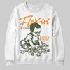 Olive Sneakers DopeSkill Sweatshirt Flexin' Graphic Streetwear - White 