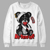 Jordan Spizike Low Bred DopeSkill Sweatshirt Hurt Bear Graphic Streetwear - White 