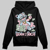 Jordan 4 Retro Valentine's Day (2026) (GS) DopeSkill Hoodie Sweatshirt Born To Be Rich Graphic Streetwear - black