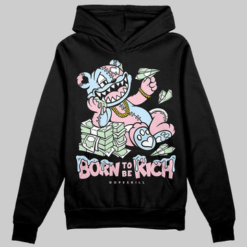 Jordan 4 Retro Valentine's Day (2026) (GS) DopeSkill Hoodie Sweatshirt Born To Be Rich Graphic Streetwear - black