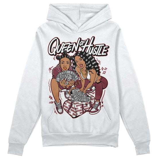 Jordan 1 Retro High OG “Team Red” DopeSkill Hoodie Sweatshirt Queen Of Hustle Graphic Streetwear - White