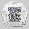 Harris Tweed x Dunk Low Denim Turquoise and Baroque Brown DopeSkill Long Sleeve T-Shirt Distorted Realms Graphic Streetwear - White 
