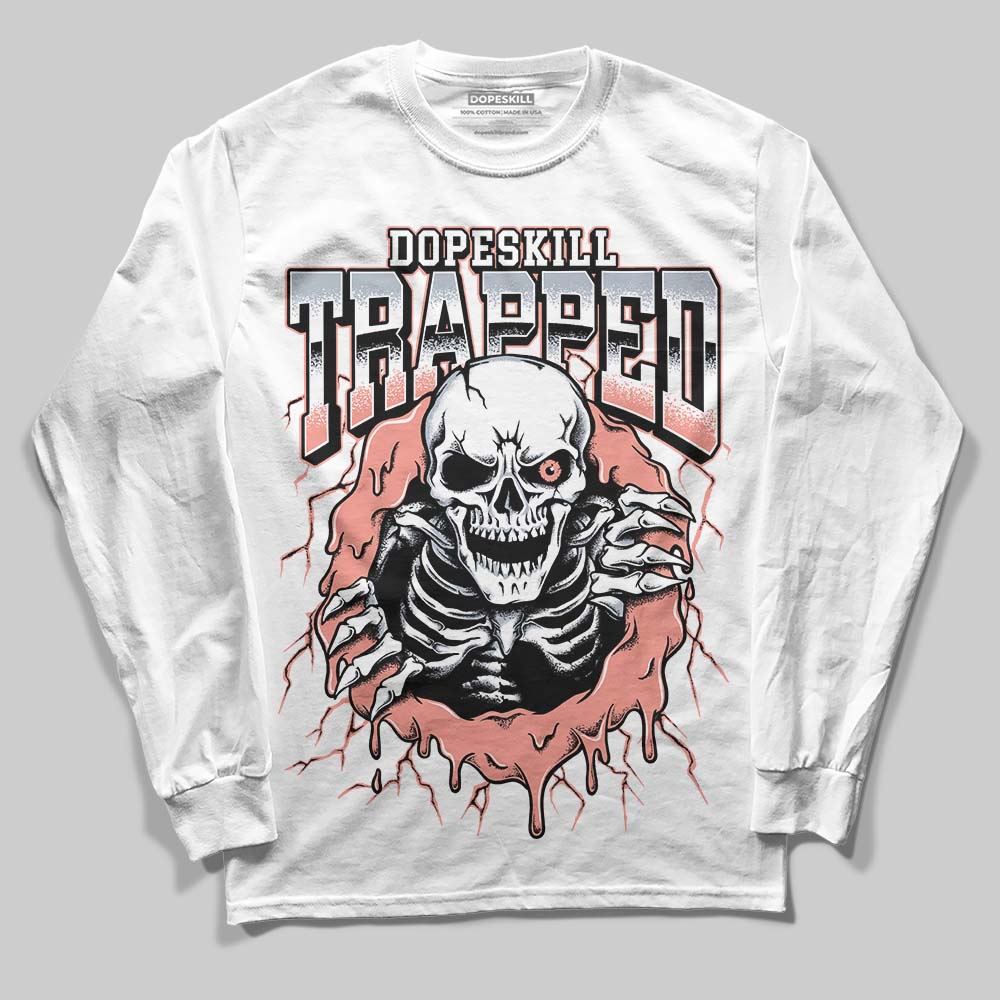 DJ Khaled x Jordan 5 Retro ‘Crimson Bliss’ DopeSkill Long Sleeve T-Shirt Trapped Halloween Graphic Streetwear - White