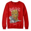 Red Sneakers DopeSkill Red Sweatshirt Money Talks Graphic Streetwear 