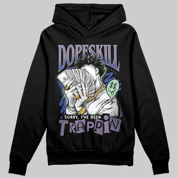 Jordan 1 Retro Low OG Zion Williamson Voodoo Alternate DopeSkill Hoodie Sweatshirt Sorry I've Been Trappin Graphic Streetwear - Black