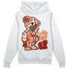 Jordan 3 Georgia Peach DopeSkill Hoodie Sweatshirt Broken Heart Graphic Streetwear - White