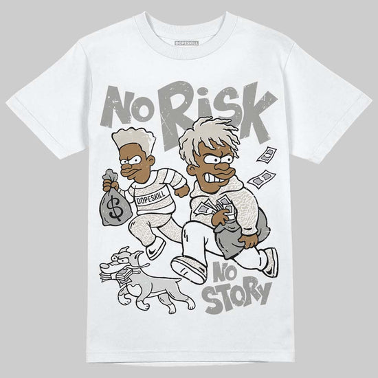 Jordan 3 Retro Pure Money DopeSkill T-Shirt No Risk No Story Graphic Streetwear - White