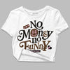 Jordan 11 Retro Neapolitan DopeSkill Women's Crop Top No Money No Funny Graphic Streetwear