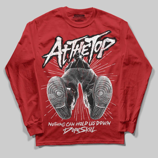 Red Sneakers DopeSkill Long Sleeve T-Shirt Nothing Can Hold US Down Graphic Streetwear - Red