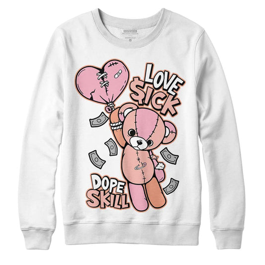 Jordan 11 Low “Legend Pink” DopeSkill Sweatshirt Love Sick Graphic Streetwear - White