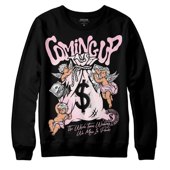 Dunk Low LX Pink Foam DopeSkill Sweatshirt Money Bag Coming Up Graphic Streetwear - Black