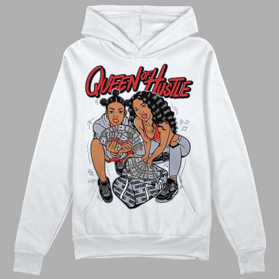 Jordan 4 “Bred Reimagined” DopeSkill Hoodie Sweatshirt Queen Of Hustle Graphic Streetwear - White