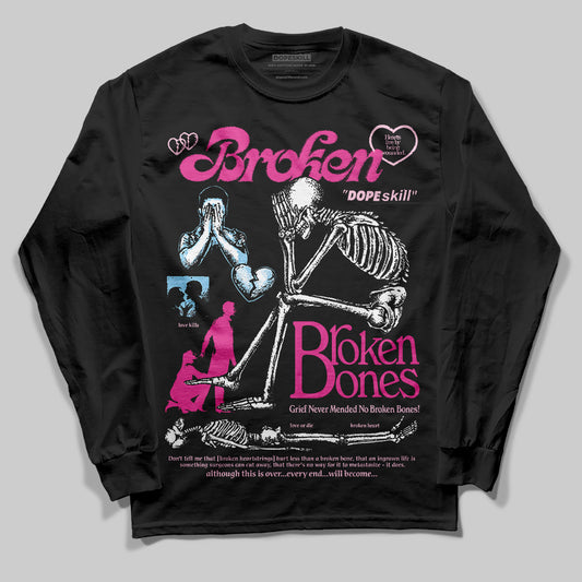 Jordan 6 “Doernbecher” DopeSkill Long Sleeve T-Shirt Broken Bones Graphic Streetwear - Black