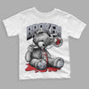 Jordan 4 “Bred Reimagined” DopeSkill Toddler Kids T-shirt Sick Bear Graphic Streetwear - White 