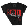 AJ Spizike Bred DopeSkill Women's Crop Top Better Myself Graphic