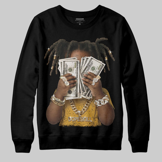 Jordan 5 'Tokyo' DopeSkill Sweatshirt Rich Youth Graphic Streetwear - Black