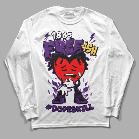 Jordan 12 “Field Purple” DopeSkill Long Sleeve T-Shirt Free-ish Graphic Streetwear - White