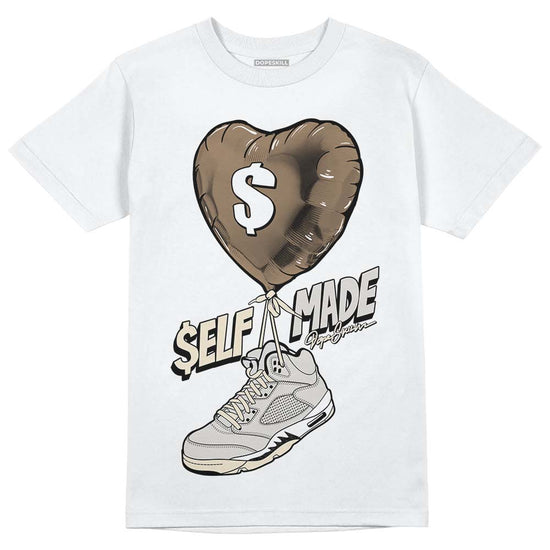 Jordan 5 SE “Sail” DopeSkill T-Shirt Self Made Graphic Streetwear - White