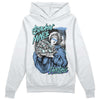 University Blue Sneakers DopeSkill Hoodie Sweatshirt Stackin Mines Graphic Streetwear - White 