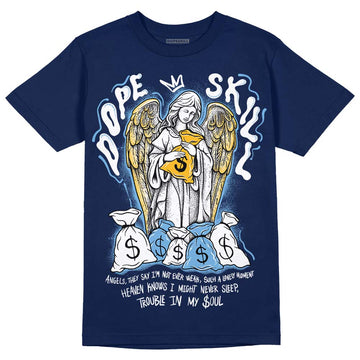 Jordan 1 High OG “First in Flight” DopeSkill Navy T-shirt Angels Graphic Streetwear