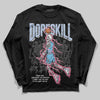 Jordan 3 GS “Cobalt Bliss” DopeSkill Long Sleeve T-Shirt Thunder Dunk Graphic Streetwear - Black