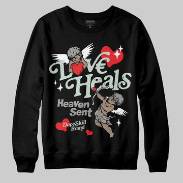 Jordan 1 Retro Low OG Year of the Snake (2025) DopeSkill Sweatshirt New Love Heals Graphic Streetwear - black