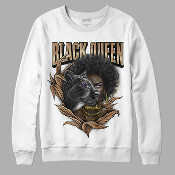 Jordan 6 WMNS Gore-Tex Brown Kelp DopeSkill Sweatshirt New Black Queen Graphic Streetwear - WHite