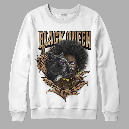 Jordan 6 WMNS Gore-Tex Brown Kelp DopeSkill Sweatshirt New Black Queen Graphic Streetwear - WHite