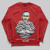 Red Sneakers DopeSkill Long Sleeve T-Shirt Scared Money Don't Make No Money Graphic Streetwear - Red