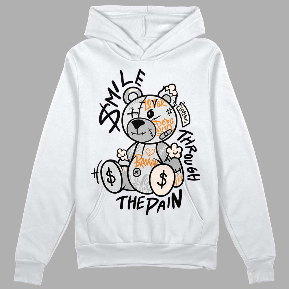 Dunk Low Cool Grey DopeSkill Hoodie Sweatshirt Smile Through The Pain  Graphic Streetwear - White 