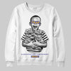 Jordan 4 Retro Lakers DopeSkill Sweatshirt Scared Money Don't Make No Money Graphic Streetwear - White
