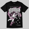 Jordan 4 WMNS “Orchid” DopeSkill T-Shirt Nevermind Graphic Streetwear - Black