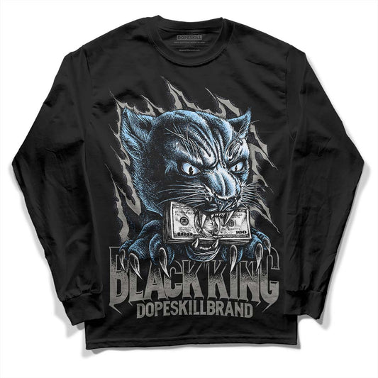 Jordan 11 Retro Cool Grey DopeSkill Long Sleeve T-Shirt Black King Graphic Streetwear - Black
