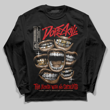 Adidas Samba OG ‘Talchum Pack ‑ Scarlet’ DopeSkill Long Sleeve T-Shirt The Mouth With No Droughts Graphic Streetwear - Black