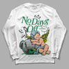 Jordan 5 “Lucky Green” DopeSkill Long Sleeve T-Shirt New No Days Off Graphic Streetwear - White