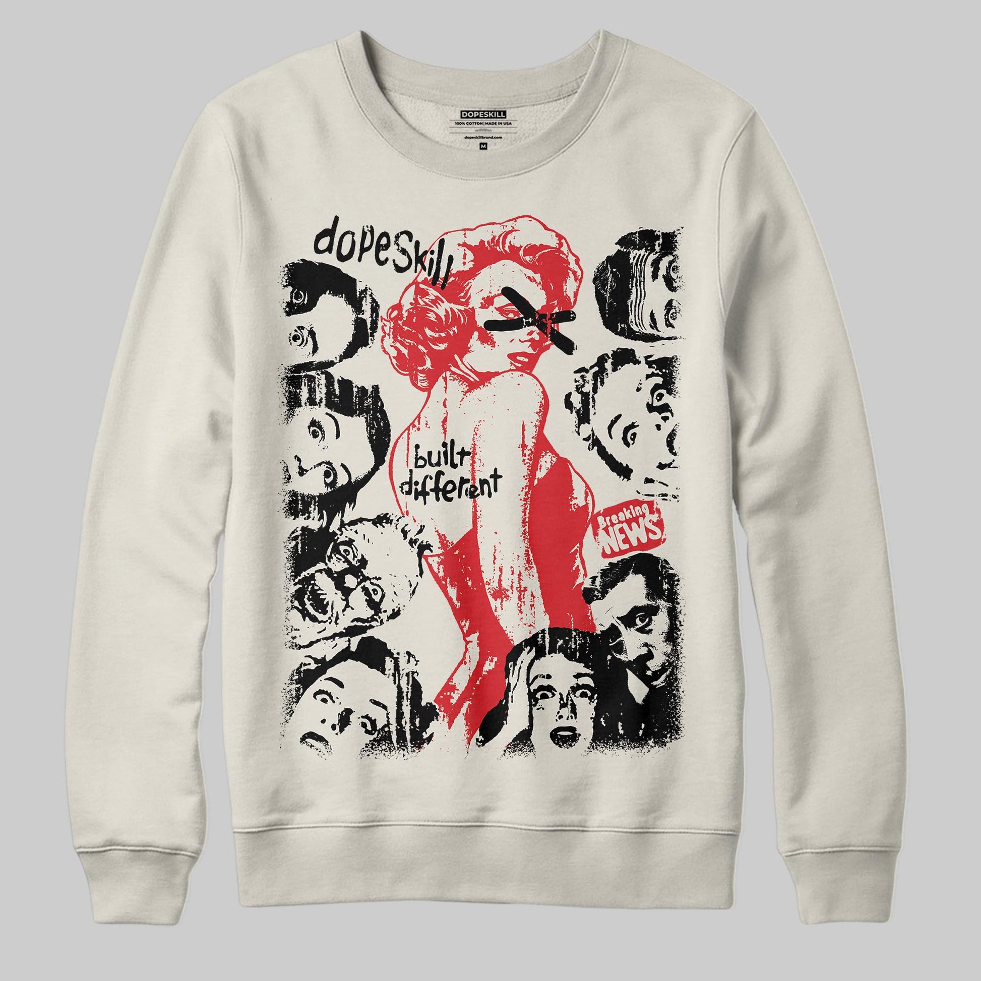 Jordan 1 Retro High OG “Sail” DopeSkill Sweatshirt Built Different Graphic Streetwear