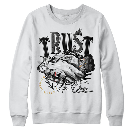 Jordan 11 "Gratitude" DopeSkill Sweatshirt Trust No One Graphic Streetwear - White