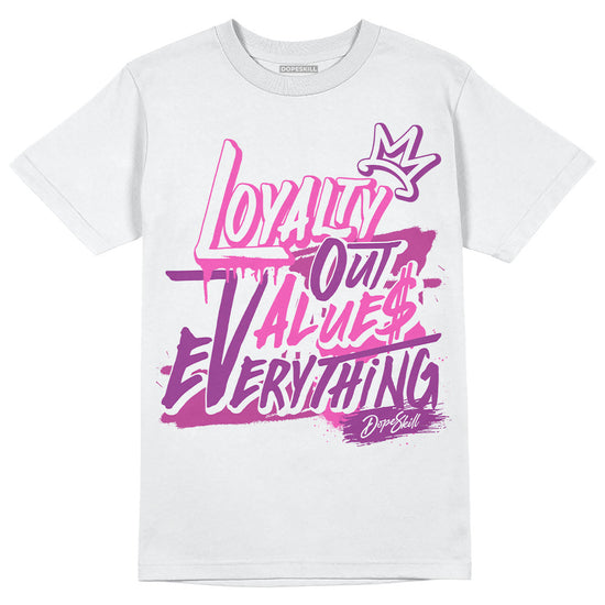 Jordan 4 GS “Hyper Violet” DopeSkill T-Shirt LOVE Graphic Streetwear - White 