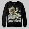 Jordan 4 GS “Light Lemon Twist” DopeSkill Sweatshirt Born To Be Rich Graphic Streetwear - Black