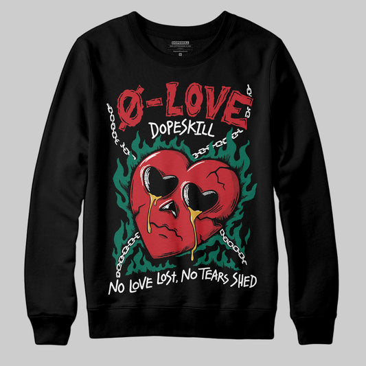 Jordan 3 Mexico 'El Vuelo' DopeSkill Sweatshirt Crying Heart Graphic Streetwear - Black