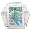 Jordan 1 High OG Green Glow DopeSkill Long Sleeve T-Shirt Thunder Dunk Graphic Streetwear - White 