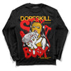 Red Sneakers DopeSkill Long Sleeve T-Shirt Stay It Busy Graphic Streetwear - Black 