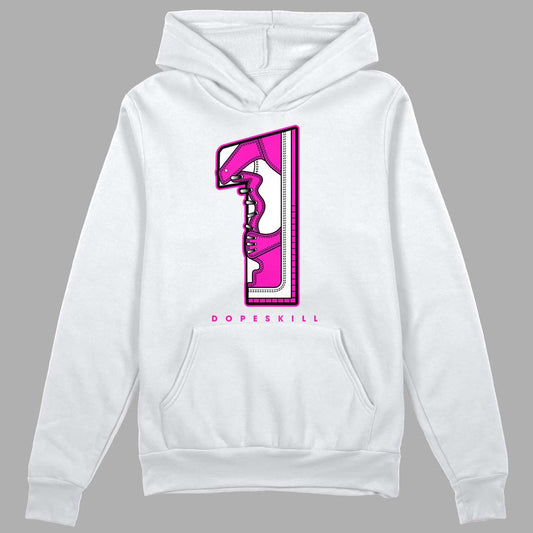 Dunk Low GS “Active Fuchsia” DopeSkill Hoodie Sweatshirt No.1 Graphic Streetwear - White