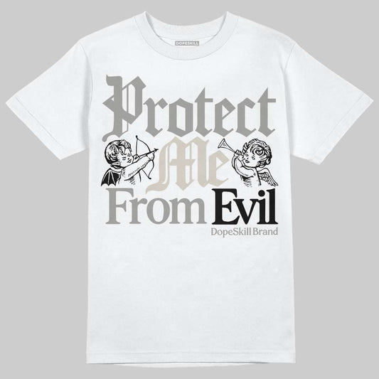 Jordan 3 Retro Pure Money DopeSkill T-Shirt Protect Me From Evil Graphic Streetwear - White