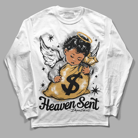 Jordan 11 "Gratitude" DopeSkill Long Sleeve T-Shirt Heaven Sent Graphic Streetwear - White